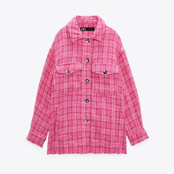 NWT Zara Check Woven Overshirt - Picture 2 of 8